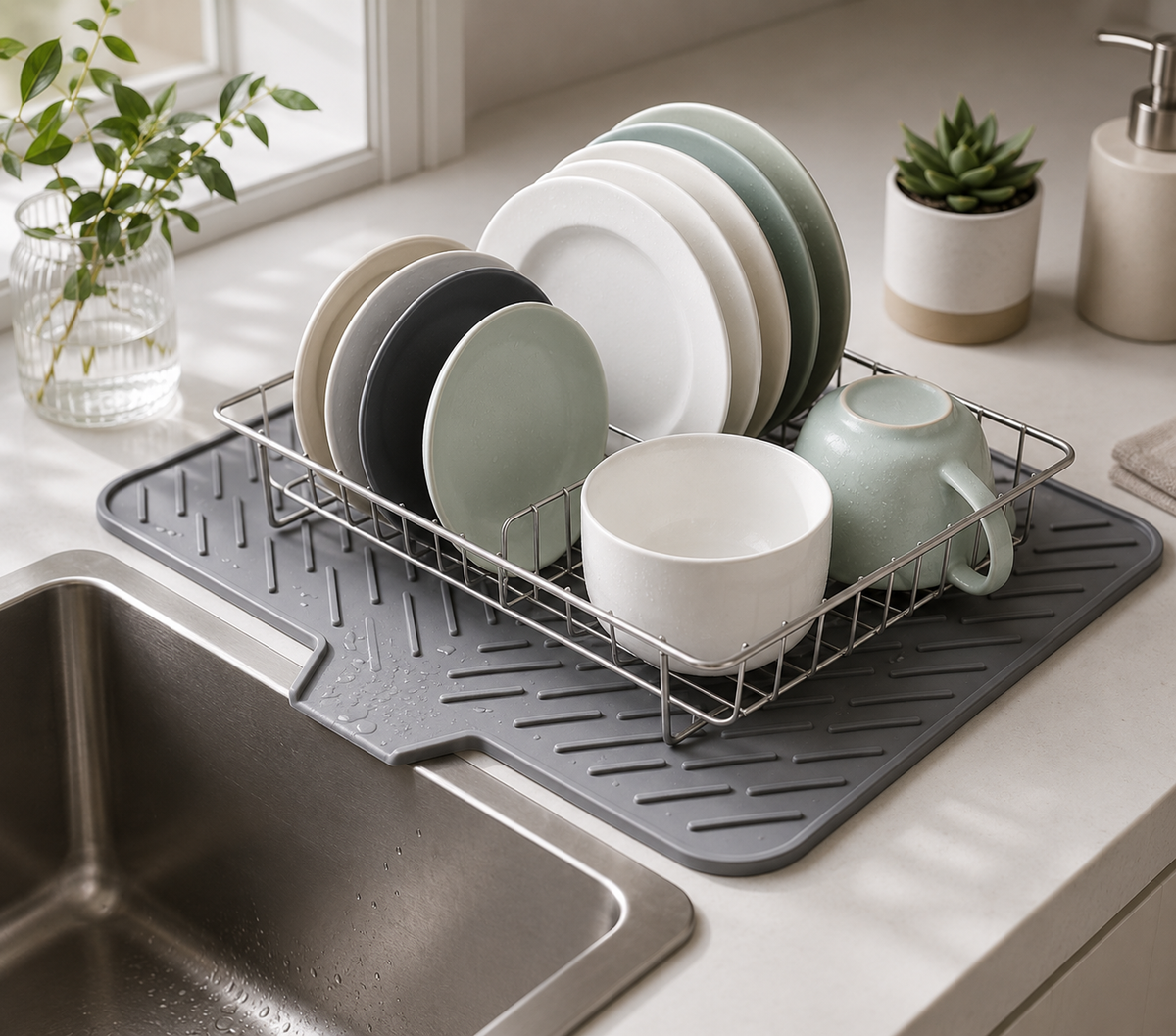 Premium Silicone Kitchen Drying Mat