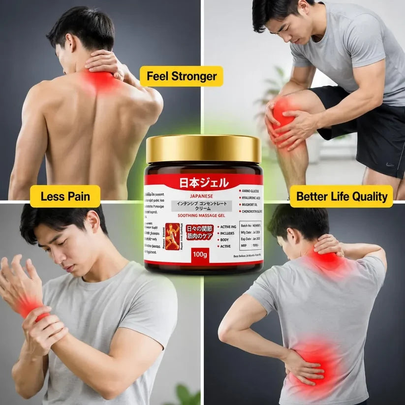 Japanese instant pain relief soomthing massage gel(Pack of 2)