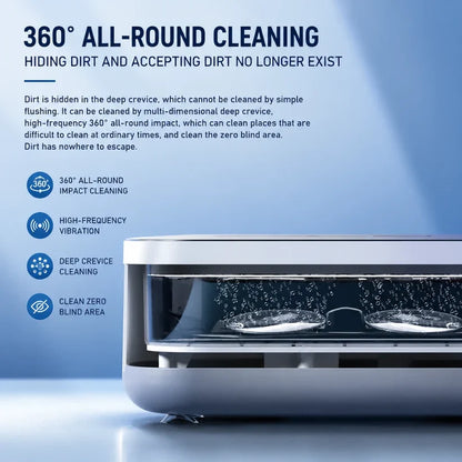 Ultrasonic Cleaner High Frequency Household Mini Portable Ultrasonic Vibration Cleaning Machine