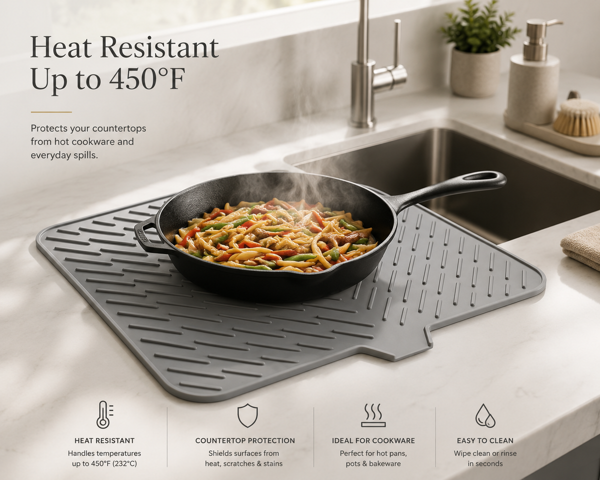 Premium Silicone Kitchen Drying Mat