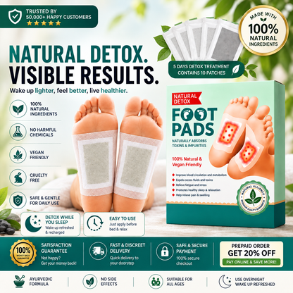 Ayurvedic Detox Pads - Limited Time Offer