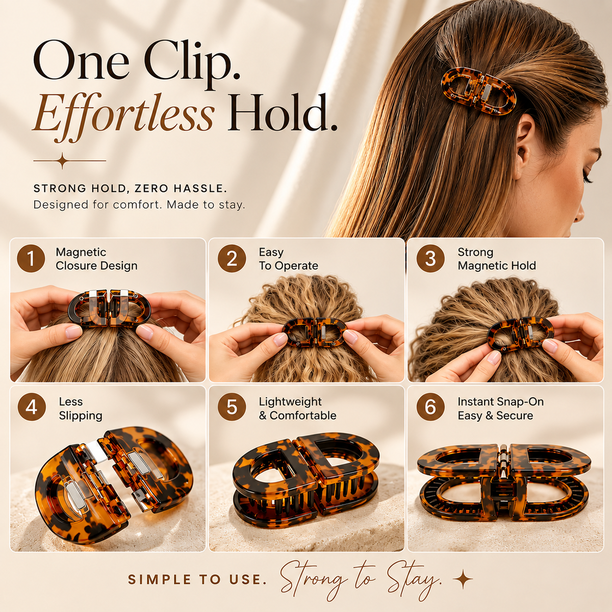 Magnetic Claw Clip