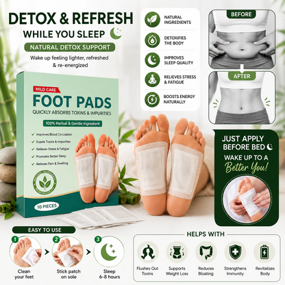 Premium Detox Foot Patches   Buy 1 Get 1 Free ✨